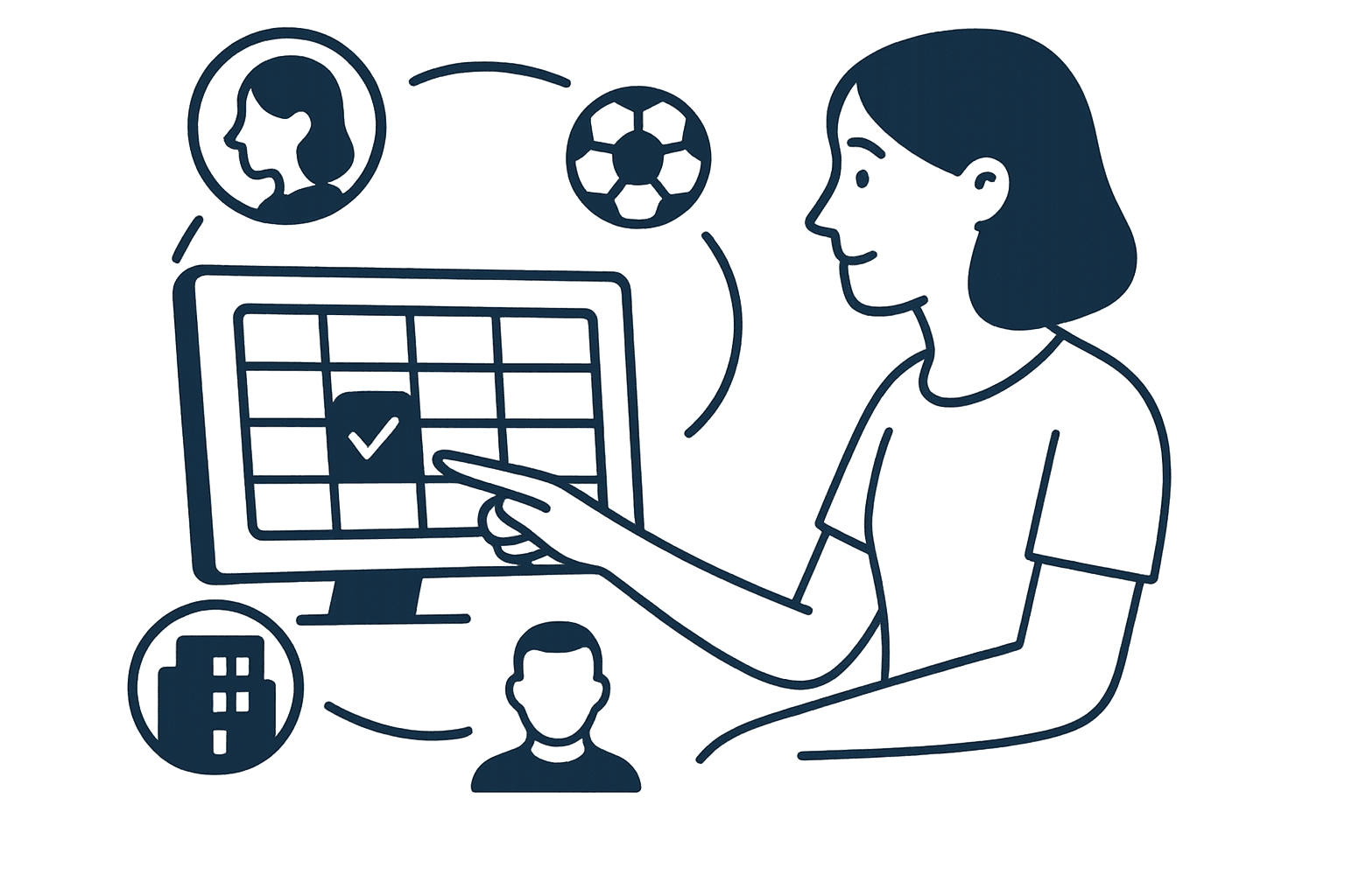 Ilustración reservas Clubbo